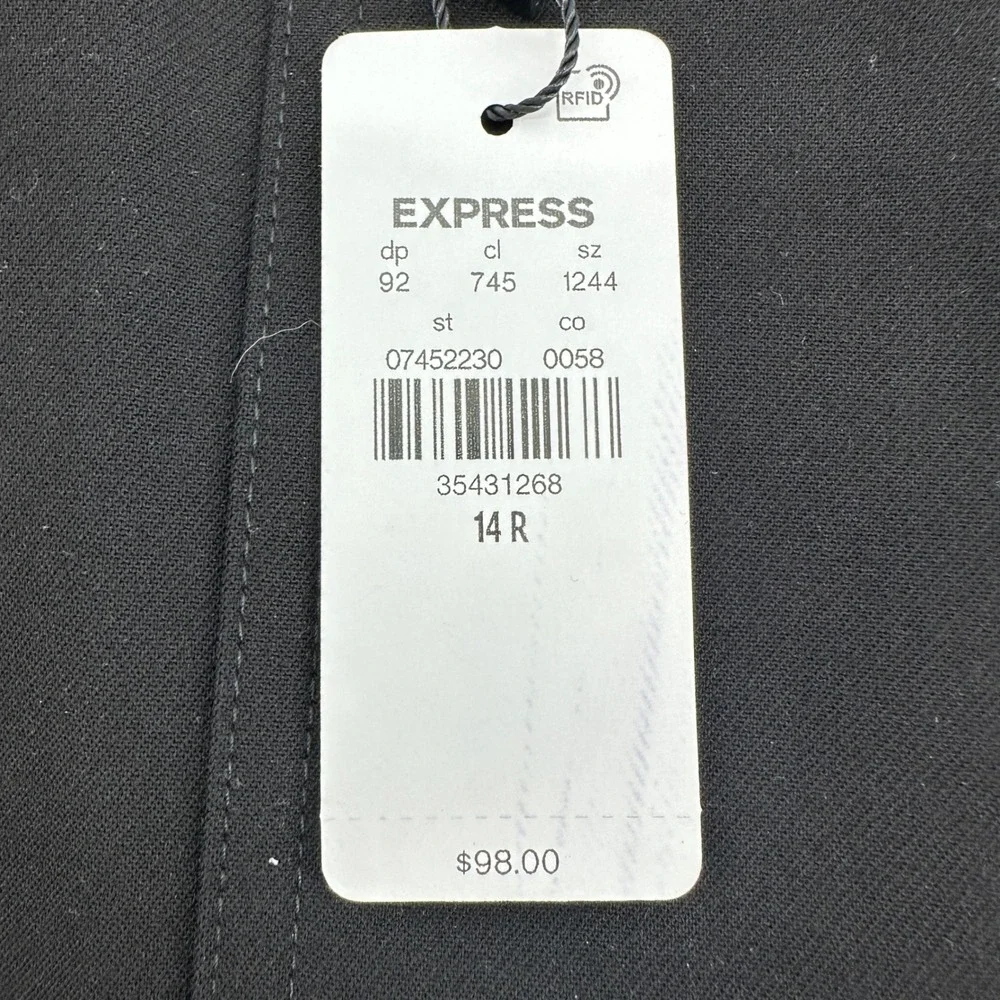 EXPRESS Cargo Pants Super High Waisted Belted Ankle Dark Academia Streetwear 14R